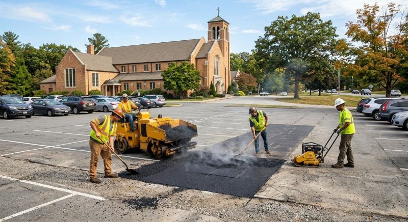 Church Parking Lot Paving